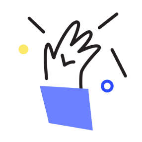 Raised hand icon