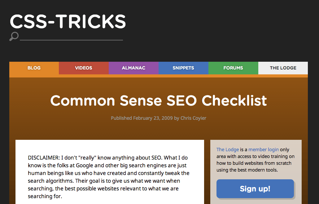 Common Sense SEO